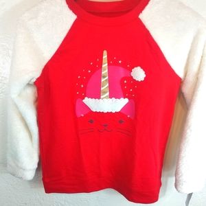 🧸Plush sleeve girls sweater❄️